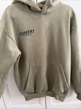 COMFRT Olive Green Crewneck Hoodie - Men's Pullover